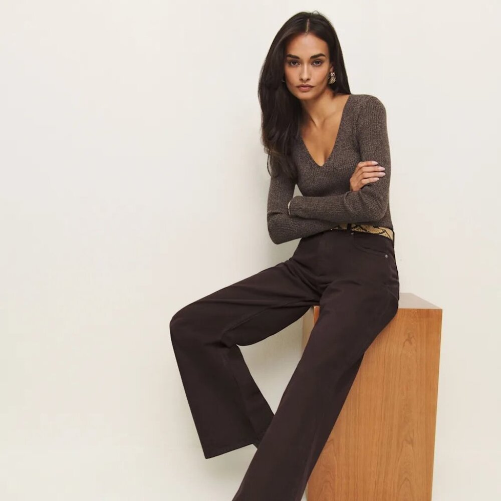 Reformation Cary Low Rise Slouchy Wide Leg Jeans